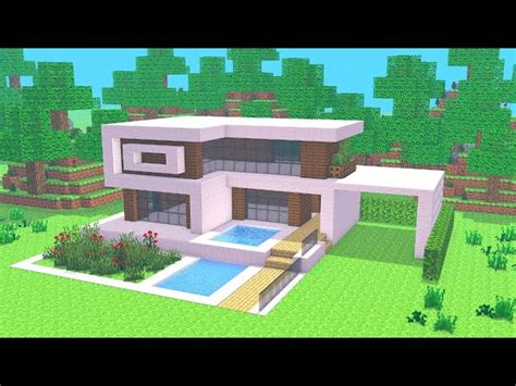 Tuto Belle Maison Moderne Facile A Faire Minecraft Ventana Blog