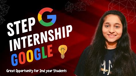 Google Step Internship All Details YouTube