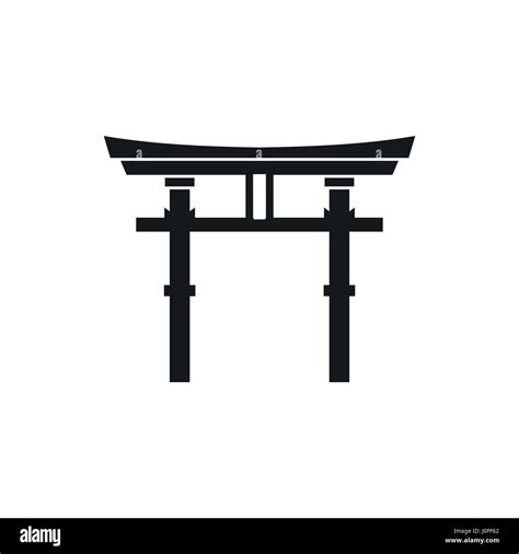 Japanese Torii Icon Simple Style Stock Vector Image And Art Alamy