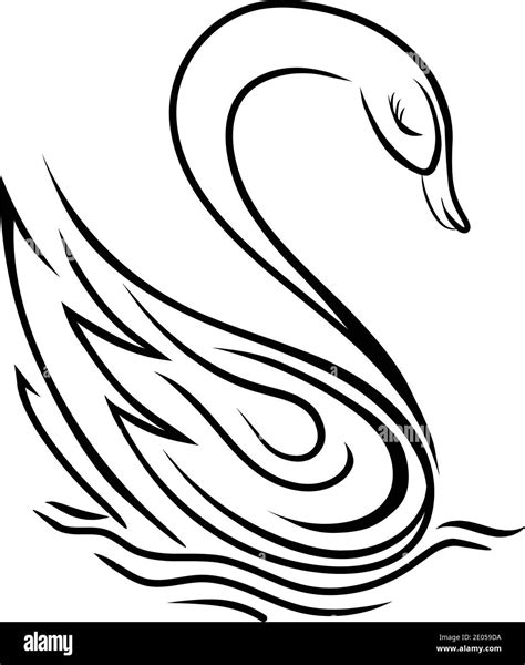 Abstract Swan Logo Vector Stock Illustration Stock Vector Image And Art