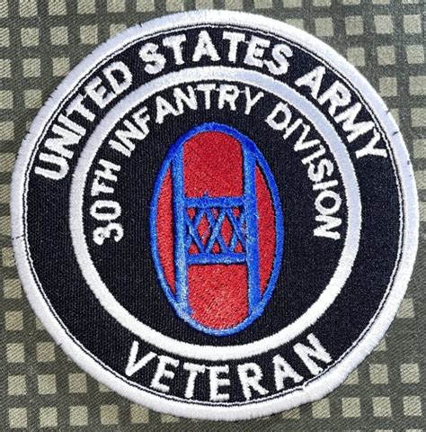 Us Army30th Infantry Division Veteran Patch Decal Patch Co