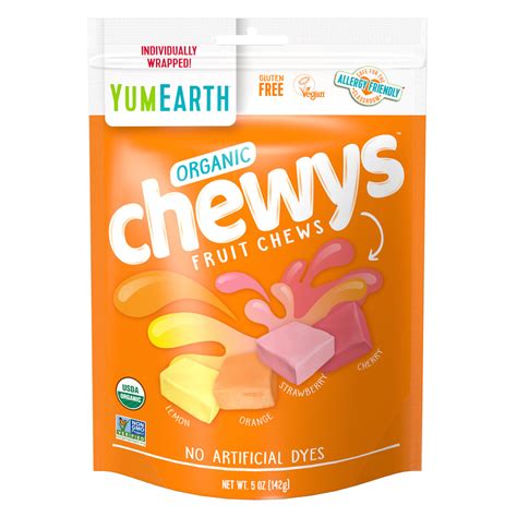 Chewys Fruit Chews Organic And Vegan Chewy Fruit Candy Yumearth