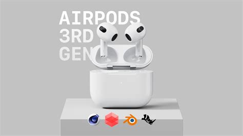 Apple Airpods 3rd Generation Hq 3d Model Blender Market