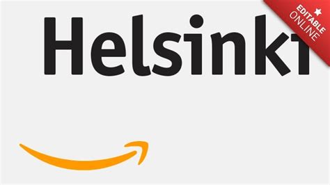 Helsinki Logotipo Amazon Generador De Efectos De Texto