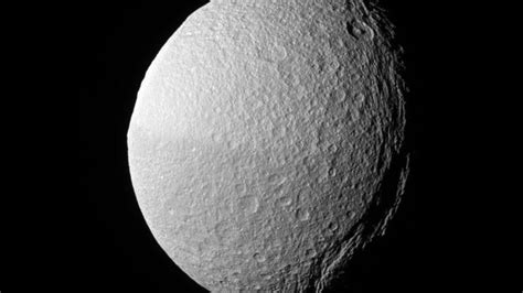 NASA S Cassini Views Saturn S Moon Tethys