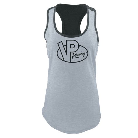 Vp Racing Fuels Logo Ladies Razorback Tank Top 9530 Htgr Nugen Led Solutions