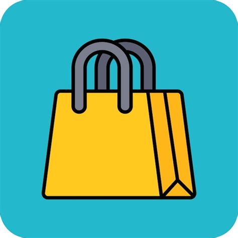 Icono De La Bolsa De Compras Vector Premium