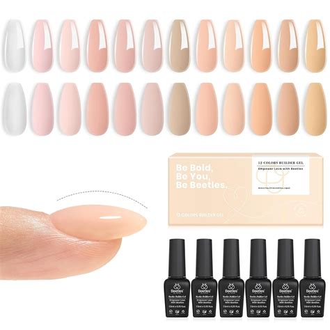 Amazon Beetles Gel Polish Colors Beetles Builder Gel For Nails In Clear Nude Pink