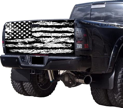 Tailgate Wrap American Flag Vinyl Graphic Decal Sticker Pickup Decal T332 Ebay