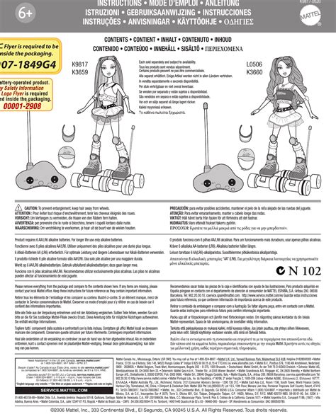 Mattel Asia Pacific Sourcing L A T Roller Girl User Manual K