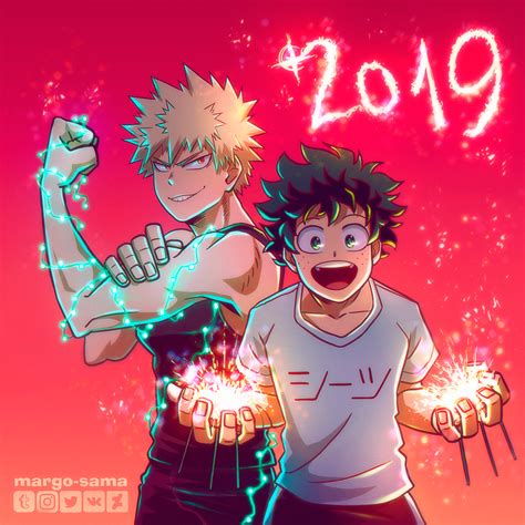 Art Of Deku And Bakugou To Celebrate 2019 My Work Rbokunoheroacademia