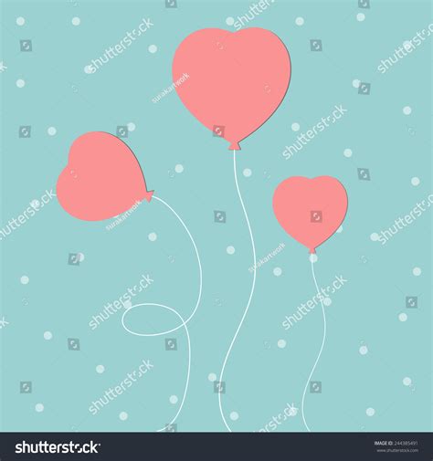 Love Background Balloons Heart Vector Illustration Stock Vector ...