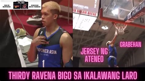 Thirdy Ravena Bigo Sa Ikalawang Laro San En Neo Phoenix Kontra