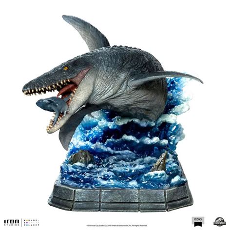 Jurassic World Icons Statue Mosasaurus Cm Iron Studios