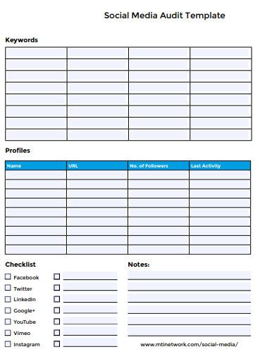 Social Media Audit Free Templates In Pdf Free Premium Templates