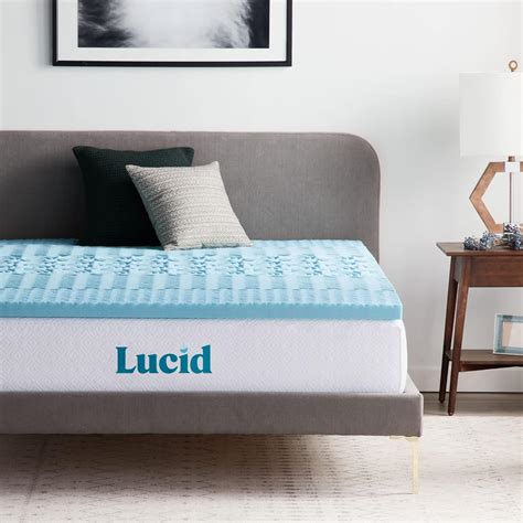 Lucid 2 Inch Mattress Topper King Memory Foam Mattress