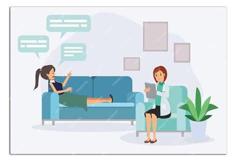 premium vector female patient  psychologist  psychotherapist