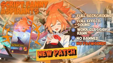 New Script Fanny Aspirants Blade Of Kibou No Password Full Effect