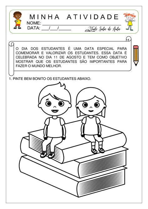 Atividades Sobre O Dia Do Estudante Educação Infantil
