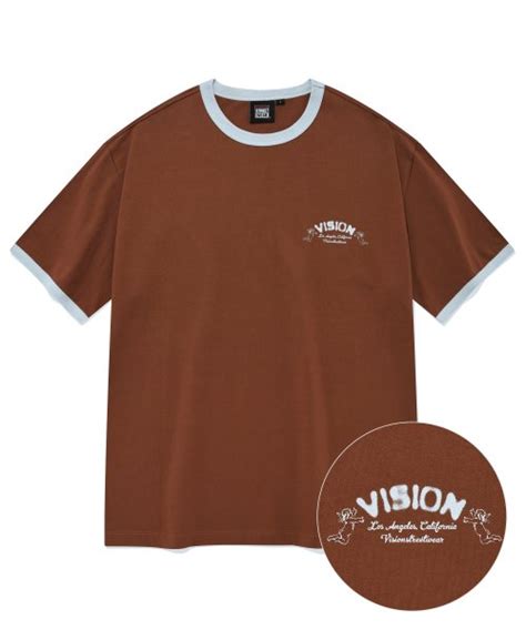 Musinsa Vision Streetwear Vsw Ringer T Shirts Chocolate