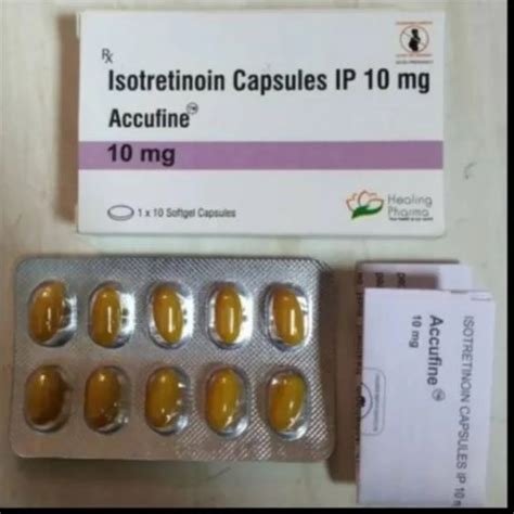 Finished Product Accufine Mg Isotretinoin Capsules For Treatment Of