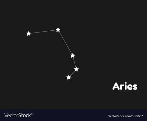 Constellation Aries Royalty Free Vector Image Vectorstock