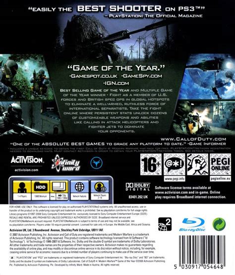 Call Of Duty 4 Modern Warfare Box Shot For Pc Gamefaqs