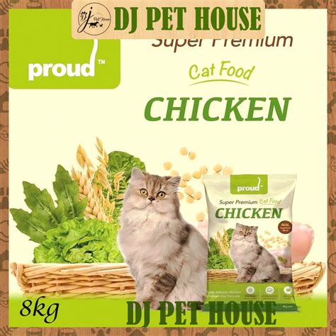 Proud Super Premium Cat Food Chicken 8kg Shopee Malaysia