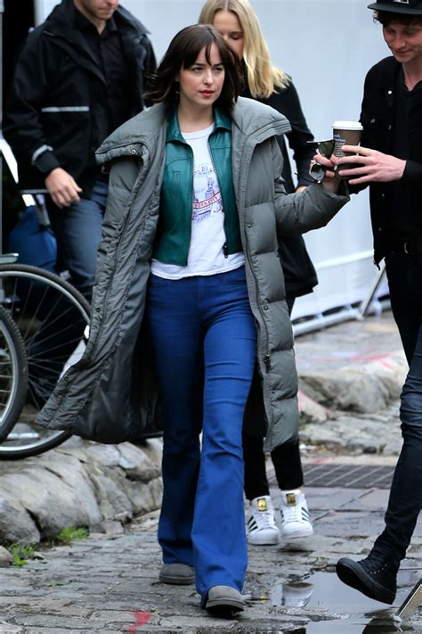 Dakota Johnson On Set Of How To Be Single In New York City June