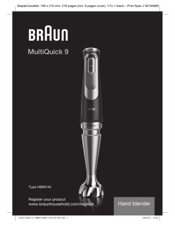 Braun Mq Xli Hand Blender Instruction Manual Manualzz