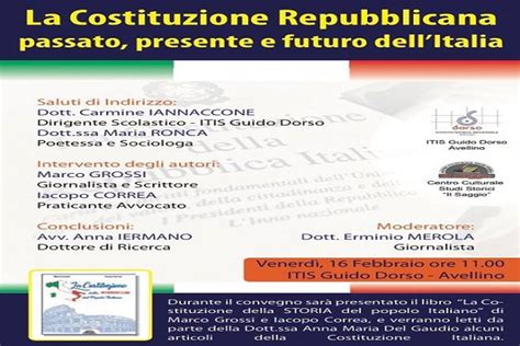 Convegno La Costituzione Repubblicana Passato Presente E Futuro