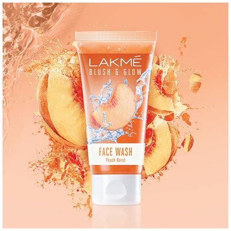 Buy Lakme Blush And Glow Gel Face Wash With Peach Extracts Removes