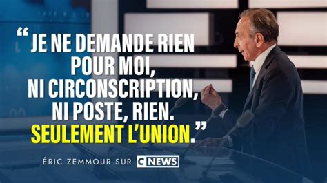 Pour favoriser l union des droites Eric Zemmour renonce à se présenter