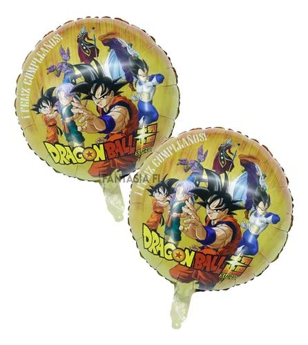 Globos Metalicos De Dragon Ball Z Goku Sayayin Kit Pzs En