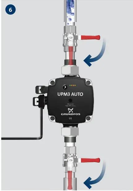 Grundfos Upm3 K Auto 130mm Underfloor Heating Pump Instruction Manual