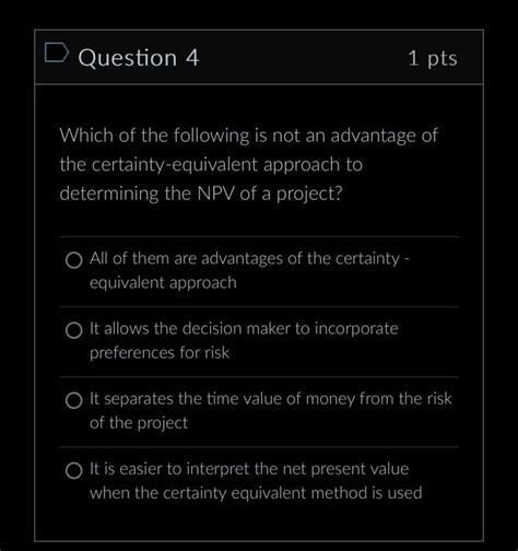 Solved Question 4 1 Pts Which Of The Following Is Not An