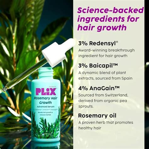 Buy Plix Rosemary Hair Growth Serum With 3 Redensyl 4 Anagain 3