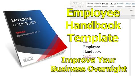 Easy Employee Handbook Template In Ms Word Update Fast Youtube