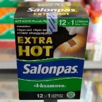 Jual Box Salonpas Extra Hot Koyo Pack X Lembar Box Isi Sachet Shopee Indonesia