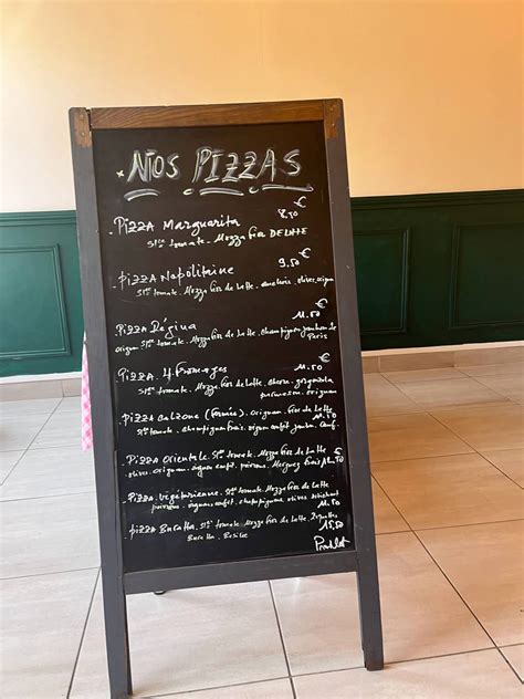 Menu At Pizza 13 Restaurant Paris