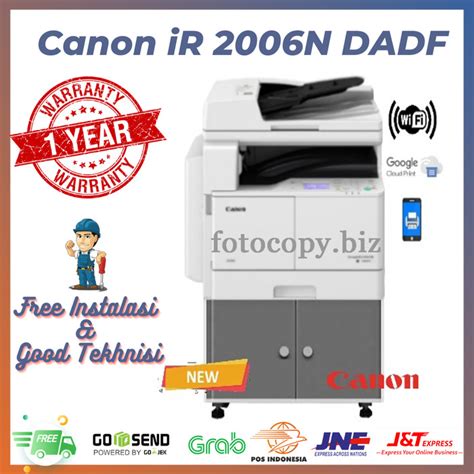 Jual Mesin Fotocopy Canon Ir 2006n Dadf Garansi Resmi Kab Bekasi