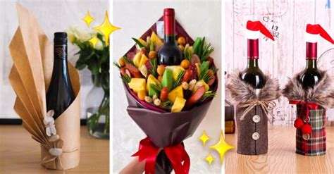 15 Ideas Aesthetic Para Regalar Una Botellita De Vino