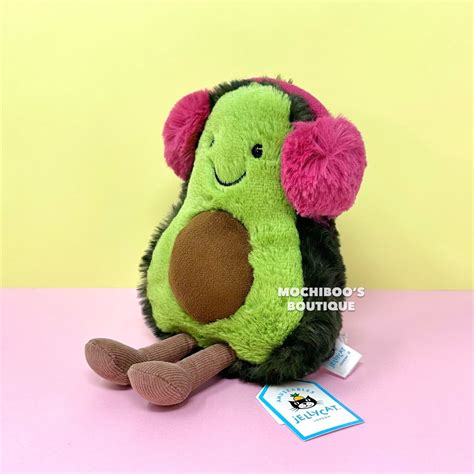 Jellycat TOASTIE AMUSEABLE AVOCADO Soft Plush Toy NWT CUTE Stuffed Food