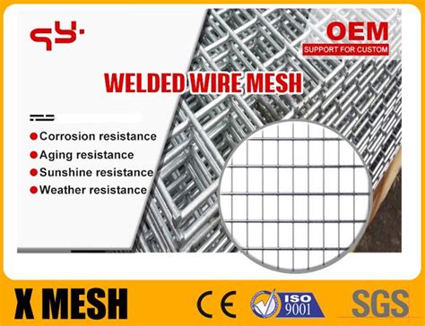 ASTM A185 Galvanised Welded Mesh Reinforcement 50x50mm Opening