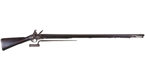 Long Land Pattern Brown Bess Flintlock Musket with Bayonet | Rock ...