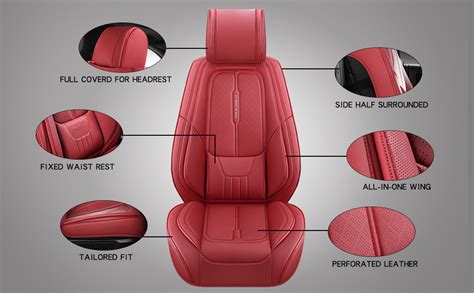 Ns Yolo Faux Leather Car Seat Covers Full Set Custom Fit