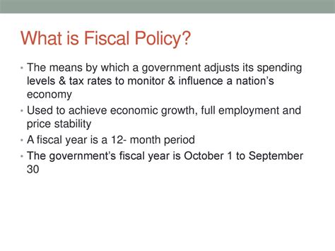 Fiscal Policy Chapter Ppt Download