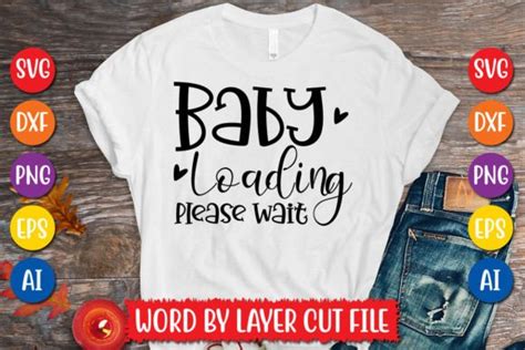 Baby Loading Please Wait SVG Design Graphic By MegaSVGArt Creative