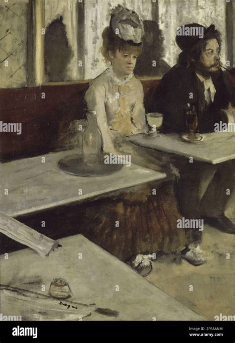 English Dans un café dit aussi l Absinthe 1875 1876 by Edgar Degas