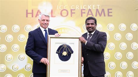 Muralidaran formally inducted into ICC Cricket Hall of Fame